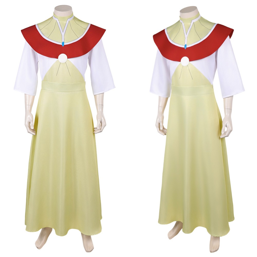 Invincible Stone Man Yellow Robe Cosplay Costume Halloween Carnival Outfit