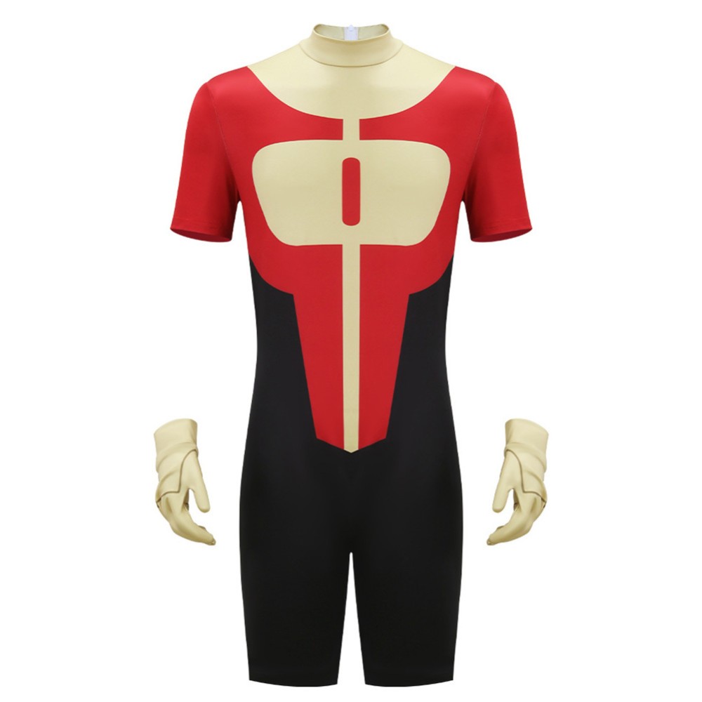 Invincible Season 4 Oliver Grayson Red Jumpsuit Cosplay Costume Halloween Carnival Outfit