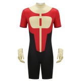 Invincible Season 4 Oliver Grayson Red Jumpsuit Cosplay Costume Halloween Carnival Outfit