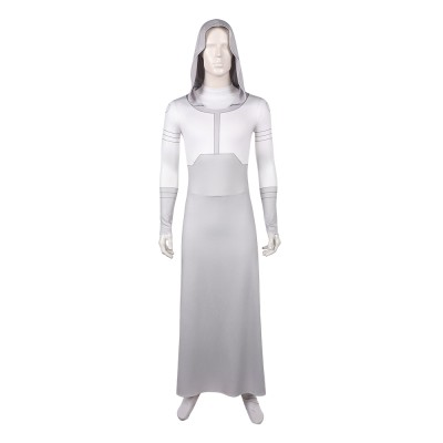 Invincible Season 4 Grand Regent White Hooded Jumpsuit Cosplay Costume Halloween Carnival Outfit