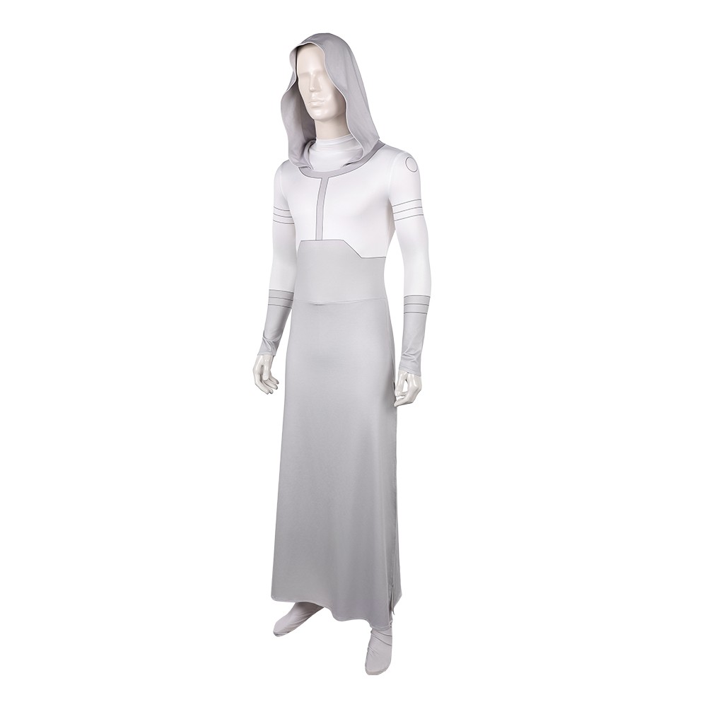 Invincible Season 4 Grand Regent White Hooded Jumpsuit Cosplay Costume Halloween Carnival Outfit