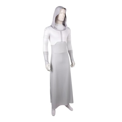 Invincible Season 4 Grand Regent White Hooded Jumpsuit Cosplay Costume Halloween Carnival Outfit