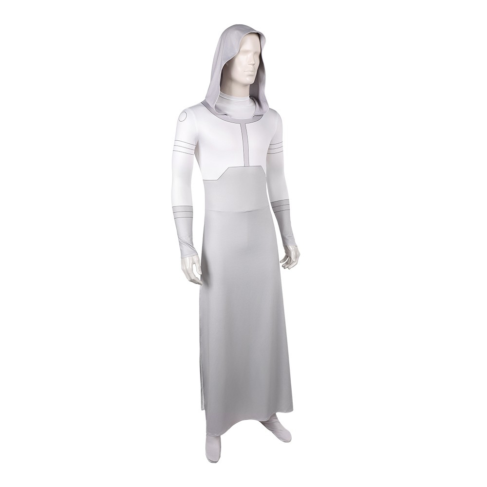 Invincible Season 4 Grand Regent White Hooded Jumpsuit Cosplay Costume Halloween Carnival Outfit