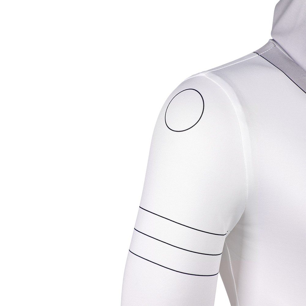 Invincible Season 4 Grand Regent White Hooded Jumpsuit Cosplay Costume Halloween Carnival Outfit