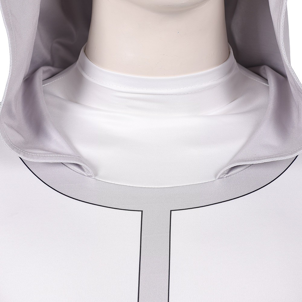 Invincible Season 4 Grand Regent White Hooded Jumpsuit Cosplay Costume Halloween Carnival Outfit