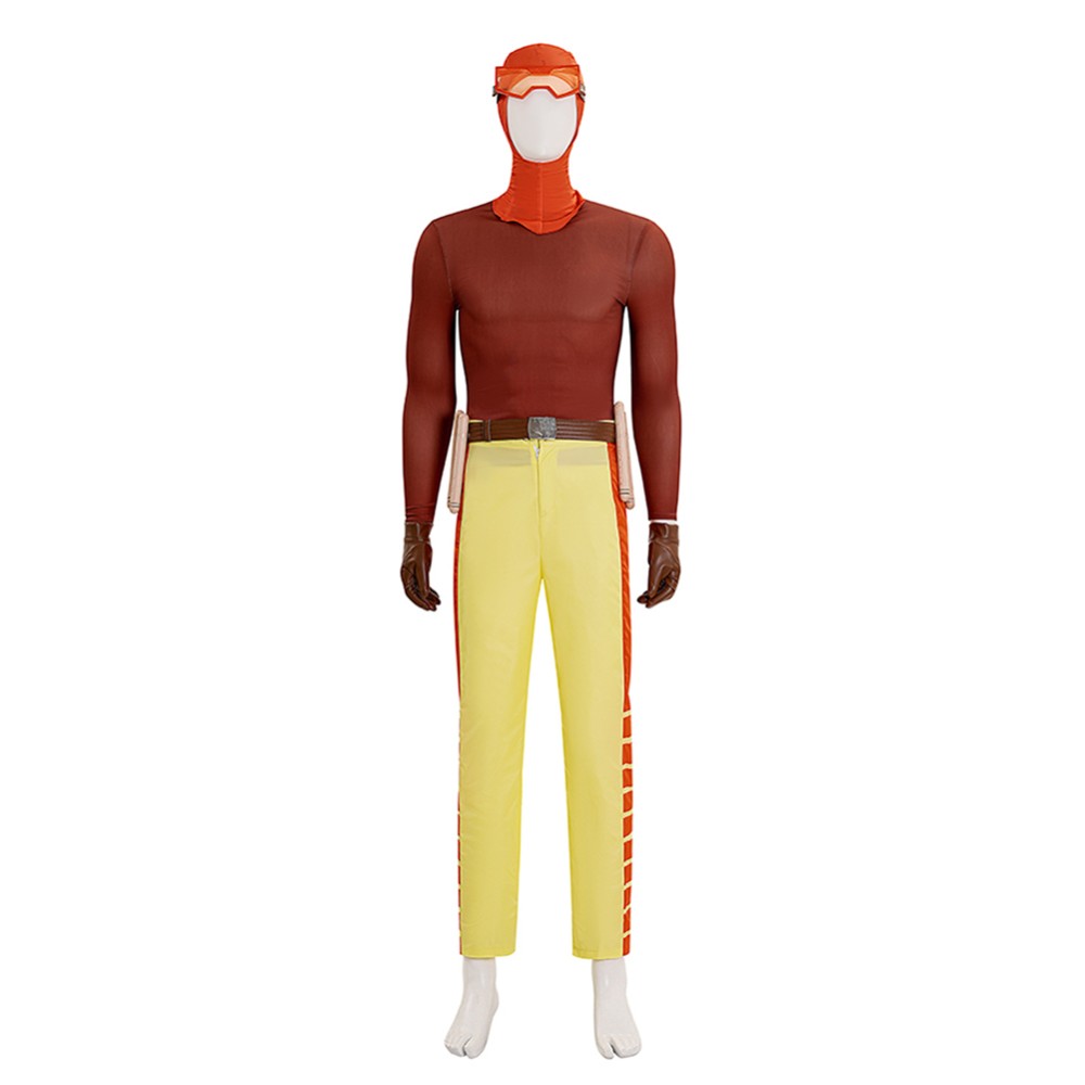 Invincible Season 3 Rex Splode Men Yellow Cosplay Costume Halloween Carnival Outfit