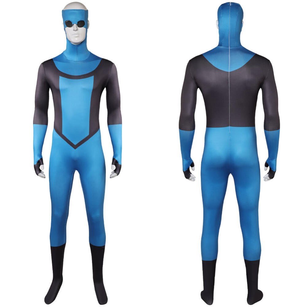 Invincible Season 3 Mark Grayson Blue Jumpsuit Cosplay Costume Halloween Carnival Outfit