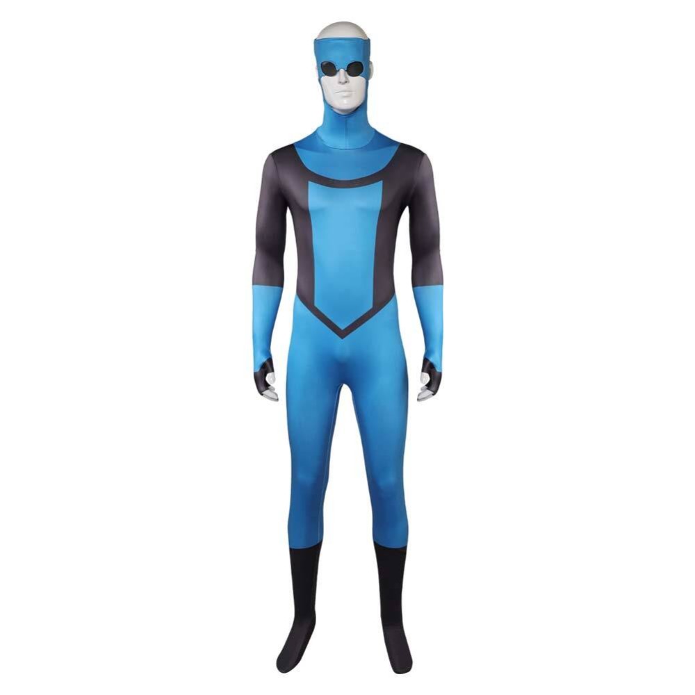 Invincible Season 3 Mark Grayson Blue Jumpsuit Cosplay Costume Halloween Carnival Outfit
