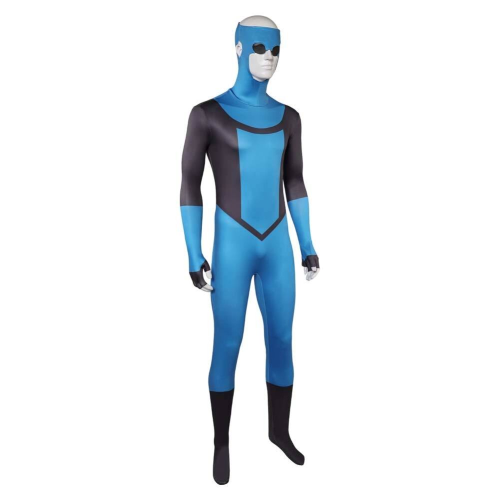 Invincible Season 3 Mark Grayson Blue Jumpsuit Cosplay Costume Halloween Carnival Outfit