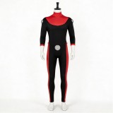 Invincible Scott Red and Black Jumpsuit Cosplay Costume Halloween Carnival Outfit