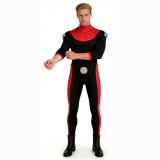 Invincible Scott Red and Black Jumpsuit Cosplay Costume Halloween Carnival Outfit