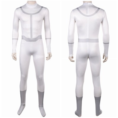 Invincible Omni-Man Viltrum Empire White Team Uniform Cosplay Costume Halloween Carnival Outfit