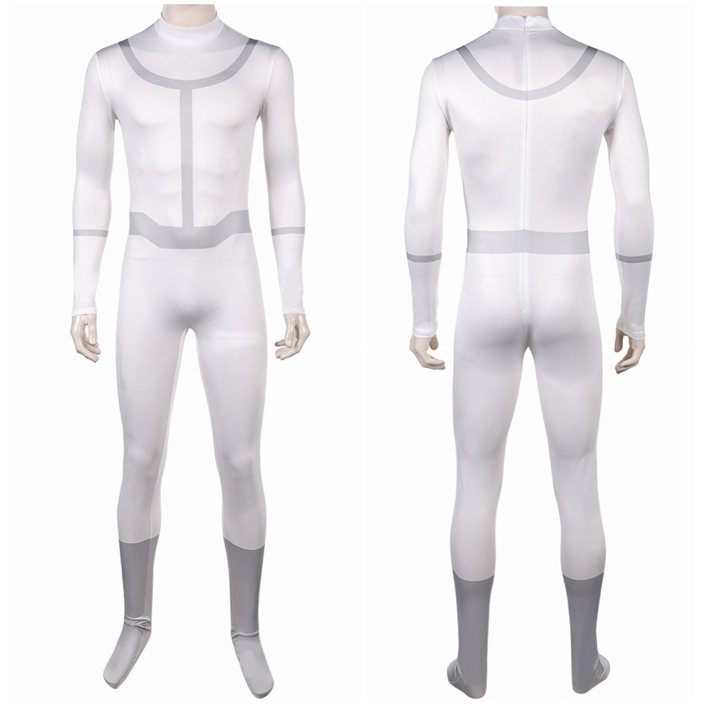 Invincible Omni-Man Viltrum Empire White Team Uniform Cosplay Costume Halloween Carnival Outfit