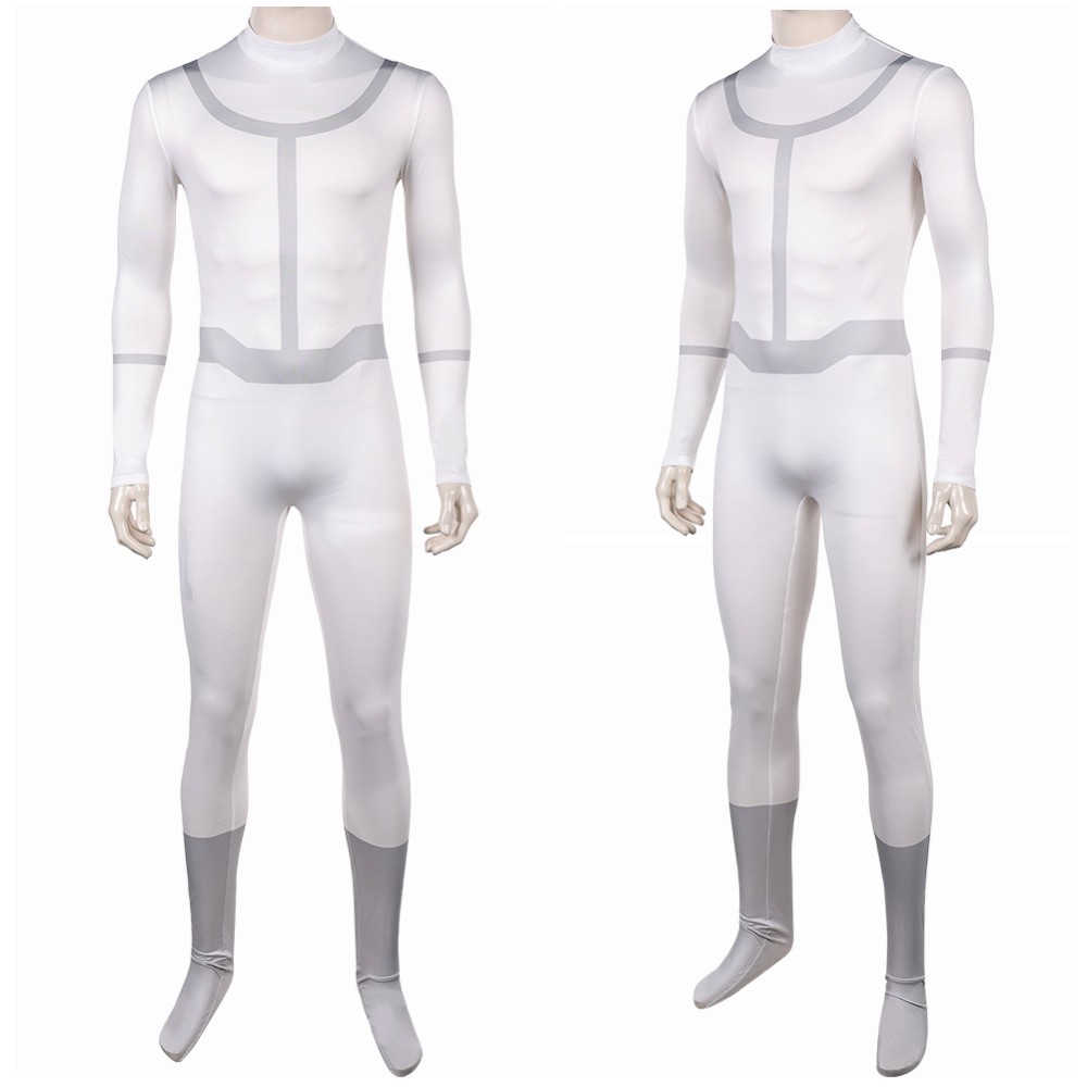 Invincible Omni-Man Viltrum Empire White Team Uniform Cosplay Costume Halloween Carnival Outfit