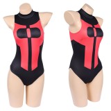 Invincible Oliver Grayson Women Red and Black Swimsuit Cosplay Costume Halloween Carnival Outfit