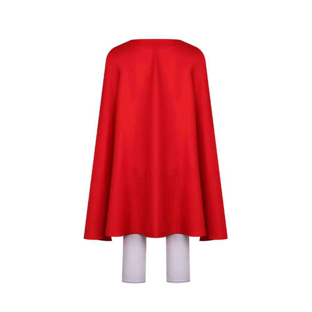 Invincible Oliver Grayson White Jumpsuit with Cloak Cosplay Costume Halloween Carnival Outfit