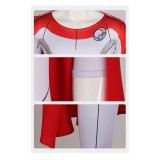 Invincible Oliver Grayson White Jumpsuit with Cloak Cosplay Costume Halloween Carnival Outfit