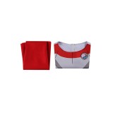 Invincible Oliver Grayson White Jumpsuit with Cloak Cosplay Costume Halloween Carnival Outfit