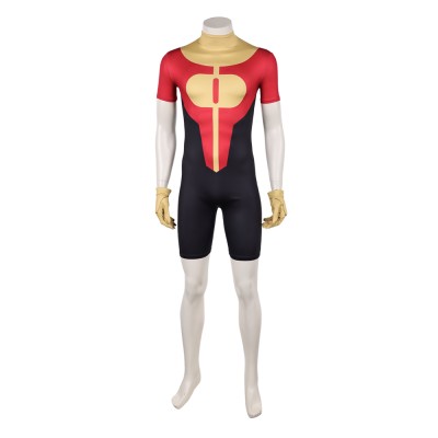 Invincible Oliver Grayson Red Jumpsuit Cosplay Costume Halloween Carnival Outfit
