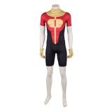 Invincible Oliver Grayson Red Jumpsuit Cosplay Costume Halloween Carnival Outfit