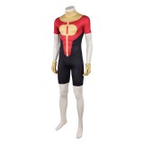 Invincible Oliver Grayson Red Jumpsuit Cosplay Costume Halloween Carnival Outfit