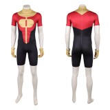 Invincible Oliver Grayson Red Jumpsuit Cosplay Costume Halloween Carnival Outfit