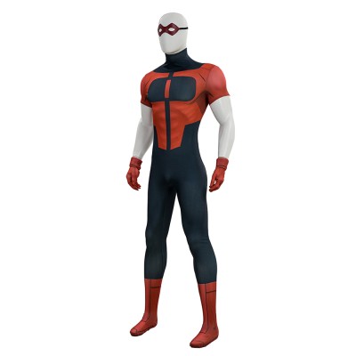 Invincible Oliver Grayson Red and Black Bodysuit Jumpsuit Cosplay Costume Halloween Carnival