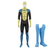 Invincible Mark Jumpsuit Shoes Set Party Suit Cosplay Costume Halloween Carnival Outfit