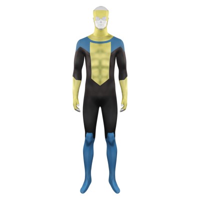 Invincible Mark Jumpsuit Shoes Set Party Suit Cosplay Costume Halloween Carnival Outfit