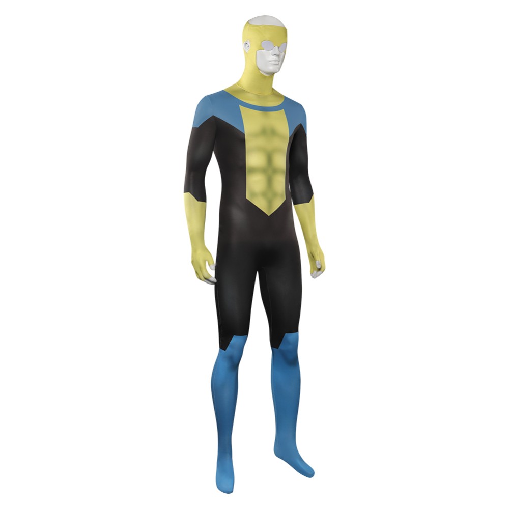 Invincible Mark Jumpsuit Shoes Set Party Suit Cosplay Costume Halloween Carnival Outfit