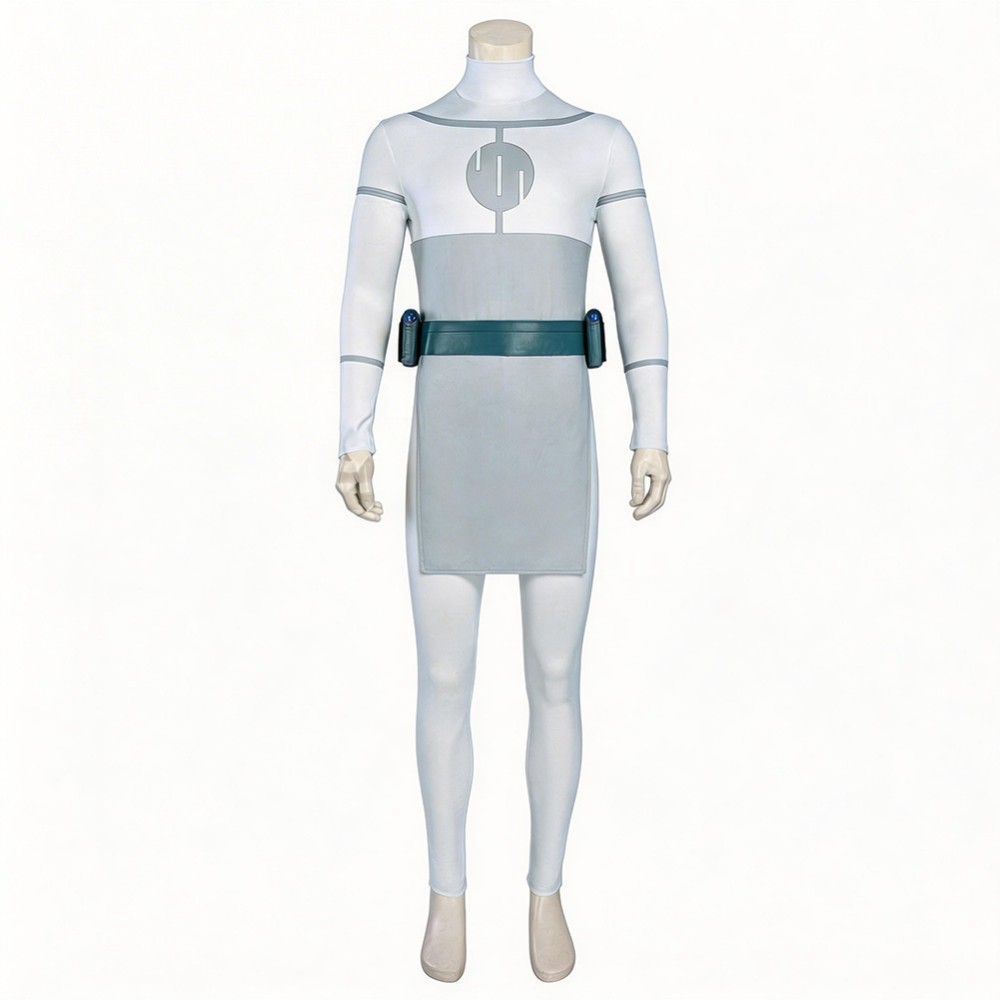 Invincible Mark Grayson Viltrumite White Jumpsuit Cosplay Costume Halloween Carnival Outfit