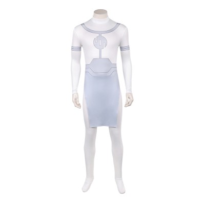 Invincible Mark Grayson White Jumpsuit Cosplay Costume Halloween Carnival
