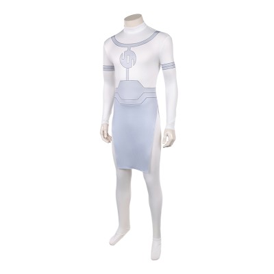Invincible Mark Grayson White Jumpsuit Cosplay Costume Halloween Carnival