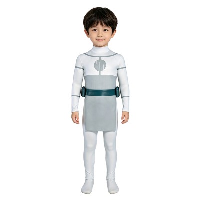 Invincible Mark Grayson Kids Children Gray Jumpsuit Cosplay Costume Halloween Carnival Outfit