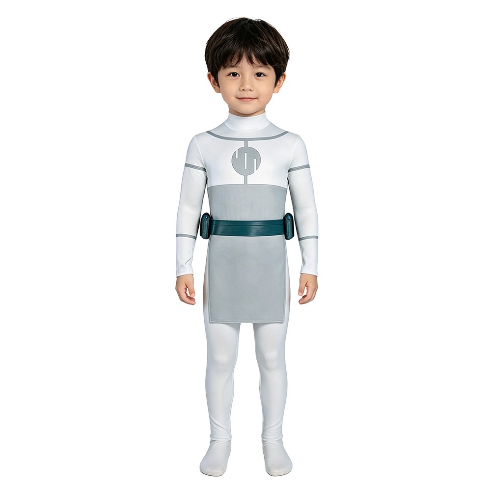 Invincible Mark Grayson Kids Children Gray Jumpsuit Cosplay Costume Halloween Carnival Outfit
