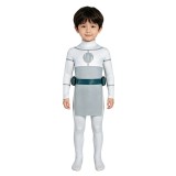 Invincible Mark Grayson Kids Children Gray Jumpsuit Cosplay Costume Halloween Carnival Outfit