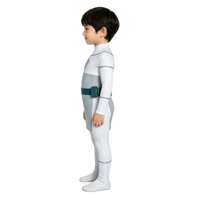 Invincible Mark Grayson Kids Children Gray Jumpsuit Cosplay Costume Halloween Carnival Outfit