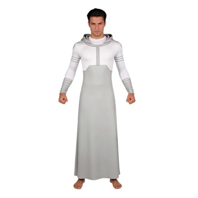 Invincible Mark Grayson Gray Hooded Jumpsuit Cosplay Costume Halloween Carnival Outfit