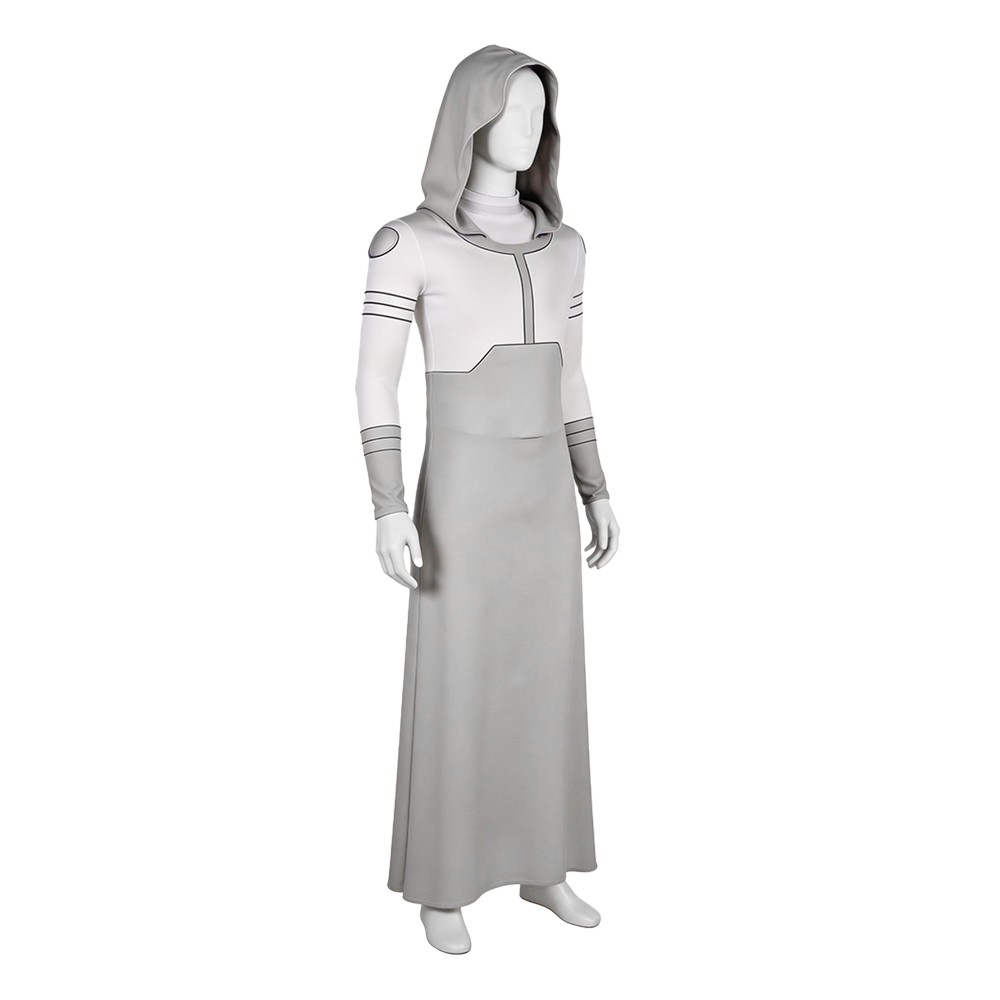 Invincible Mark Grayson Gray Hooded Jumpsuit Cosplay Costume Halloween Carnival Outfit