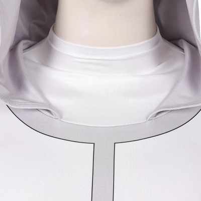 Invincible Mark Grayson Gray Hooded Jumpsuit Cosplay Costume Halloween Carnival Outfit