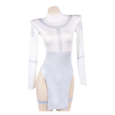 Invincible Mark Grayson Genderbend Version White Lingerie Cosplay Costume Halloween Carnival Outfit