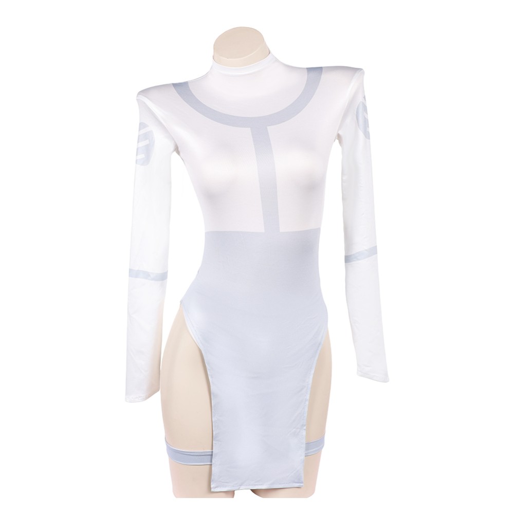 Invincible Mark Grayson Genderbend Version White Lingerie Cosplay Costume Halloween Carnival Outfit