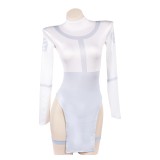Invincible Mark Grayson Genderbend Version White Lingerie Cosplay Costume Halloween Carnival Outfit