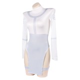 Invincible Mark Grayson Genderbend Version White Lingerie Cosplay Costume Halloween Carnival Outfit