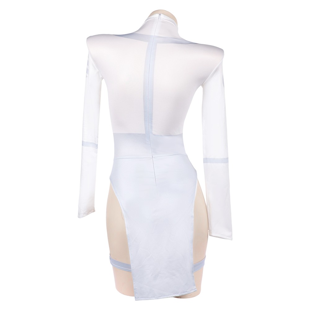 Invincible Mark Grayson Genderbend Version White Lingerie Cosplay Costume Halloween Carnival Outfit