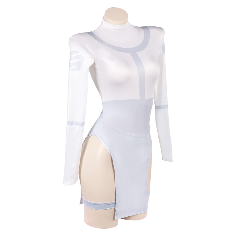 Invincible Mark Grayson Genderbend Version White Lingerie Cosplay Costume Halloween Carnival Outfit