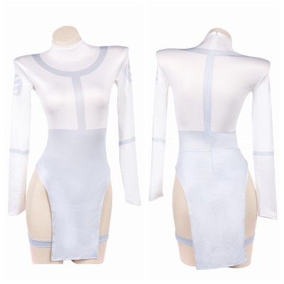 Invincible Mark Grayson Genderbend Version White Lingerie Cosplay Costume Halloween Carnival Outfit
