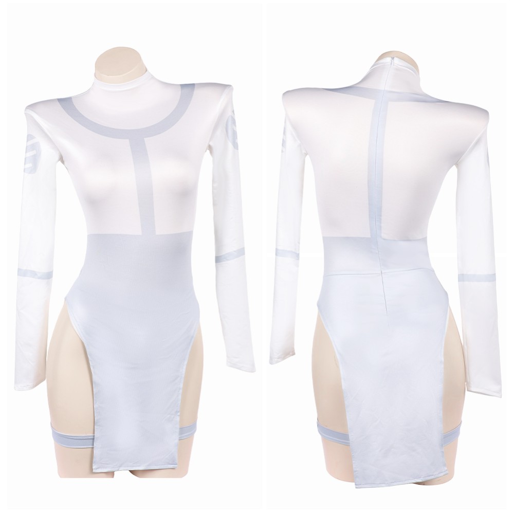 Invincible Mark Grayson Genderbend Version White Lingerie Cosplay Costume Halloween Carnival Outfit
