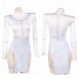 Invincible Mark Grayson Genderbend Version White Lingerie Cosplay Costume Halloween Carnival Outfit