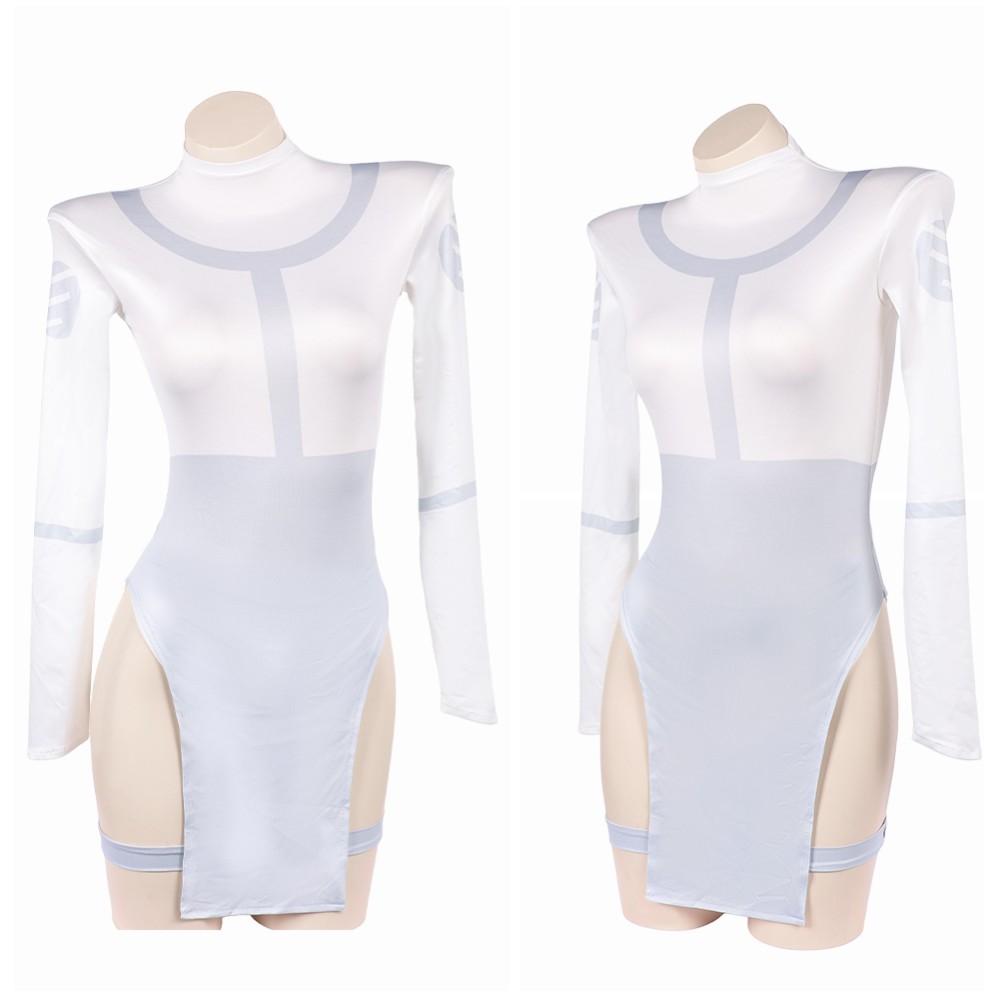Invincible Mark Grayson Genderbend Version White Lingerie Cosplay Costume Halloween Carnival Outfit